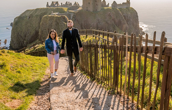 Couple at Castle